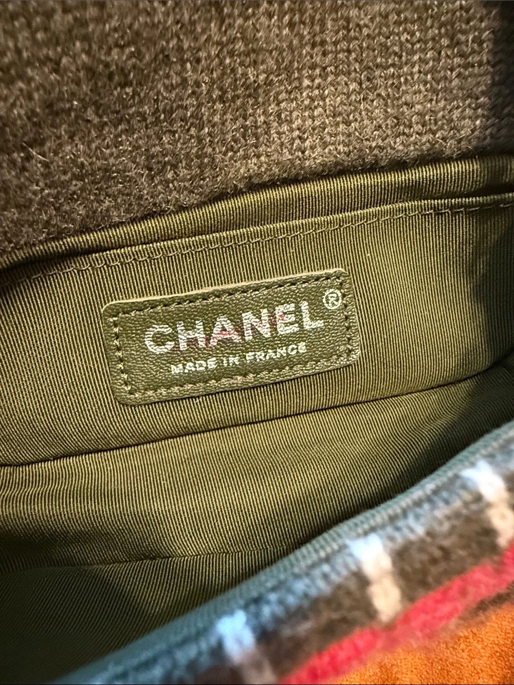 Chanel Cashmere Knit Purse
